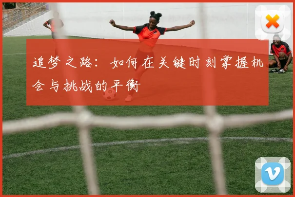 追梦之路：如何在关键时刻掌握机会与挑战的平衡